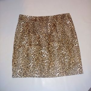 New york & company cheetah skirt size 18 NW